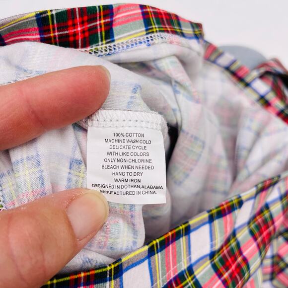 NWT The Oaks Apparel 8Y Christmas Plaid Polo - Picture 5 of 5